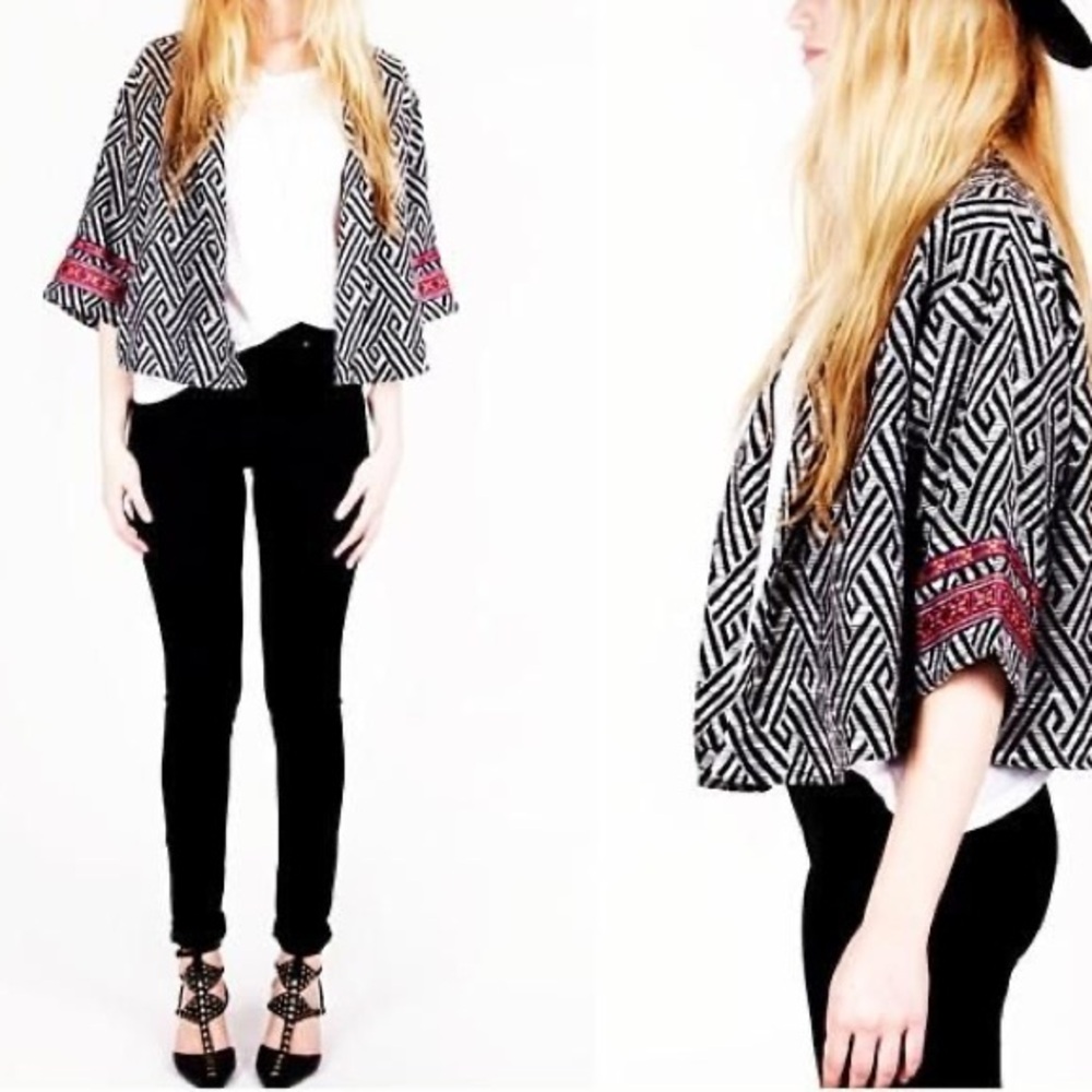🆕 SIGNATURE8 Open Front Embroidered Jacket - Picture 8 of 8